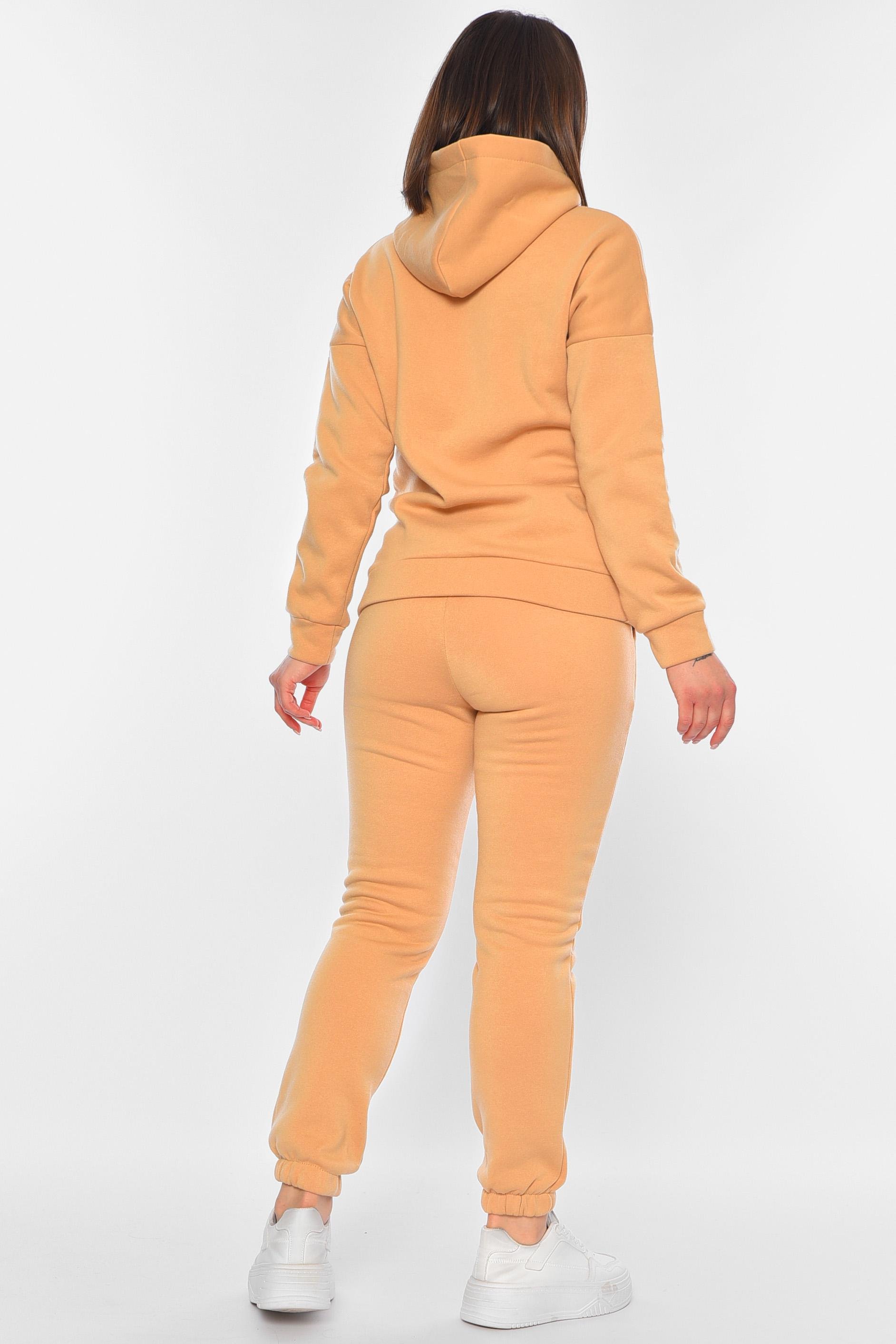 Спортивний костюм жіночий р. 46-48 Бежевий (193903) - фото 3 Спортивний костюм жіночий р. 46-48 Бежевий (193903) - фото 3