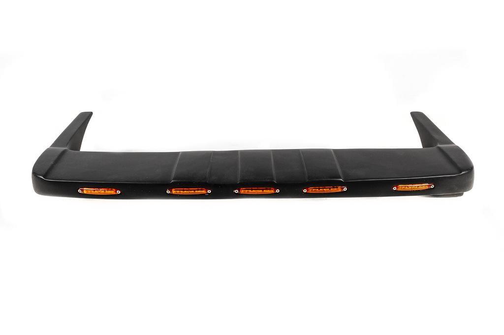 Козырек лобового стекла V1 LED Omsa Line для Dacia Duster 2008-2018 гг. стеклопластик Черный (113206)