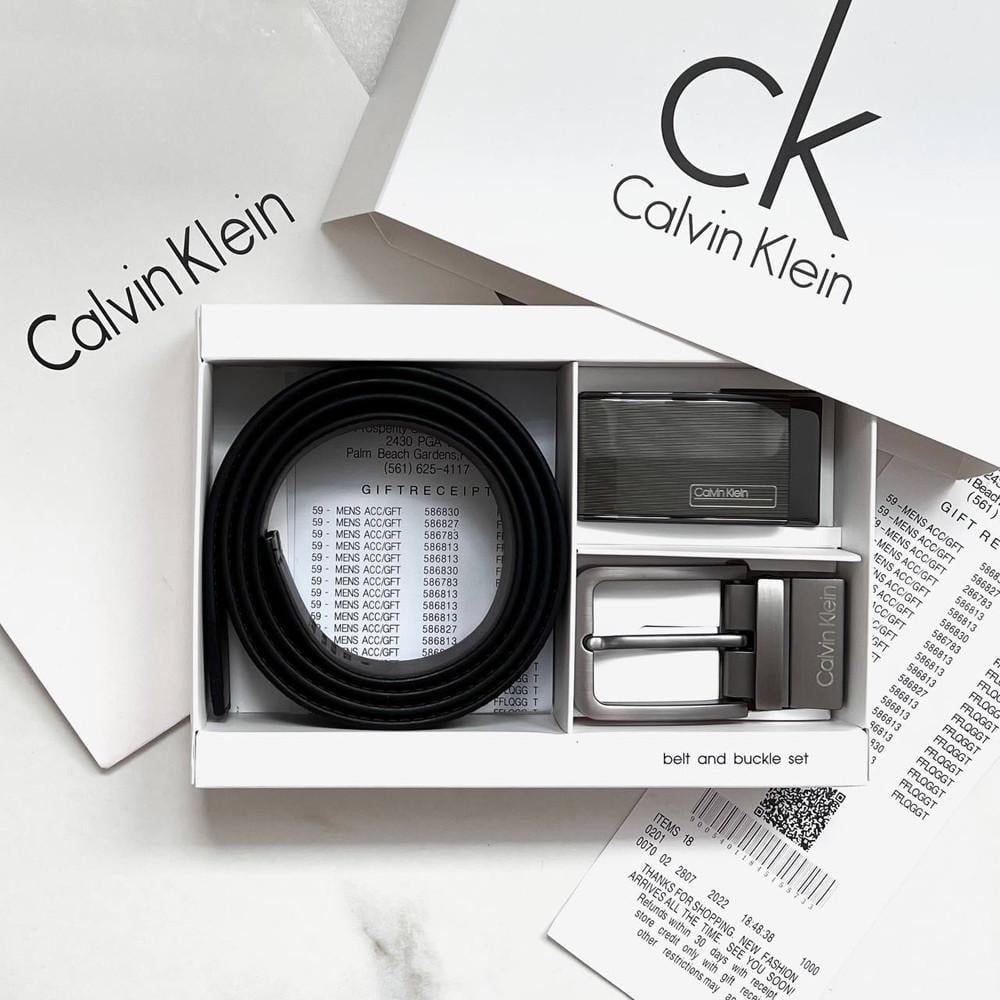 Подарочный набор мужской ремень с двумя пряжками (415 PTR)