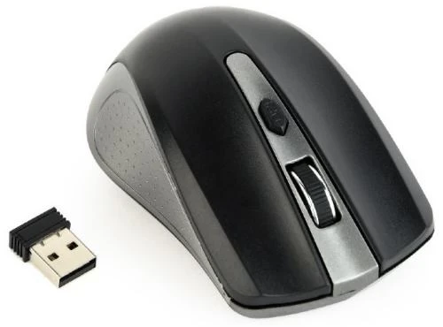 Компьютерная мышка Gembird MUSW-4B-04-GB беспроводная dpi 1600 USB 2xAAА Серый/Черный (MUSW-4B-04-GB)