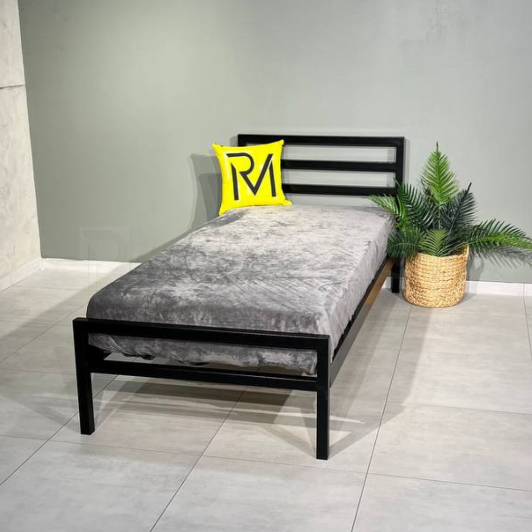 Кровать металлическая HAILY односпальная в стиле Loft (000083663)