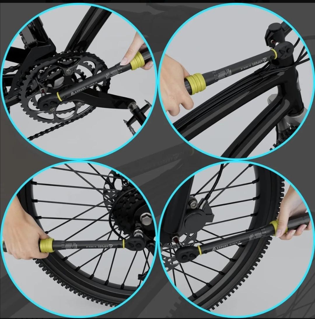 Динамометрический ключ Anpuds 1/4 20-240 in/lb точный профессиональный для ремонта авто 21 шт. - фото 7 Динамометрический ключ Anpuds 1/4 20-240 in/lb точный профессиональный для ремонта авто 21 шт. - фото 7