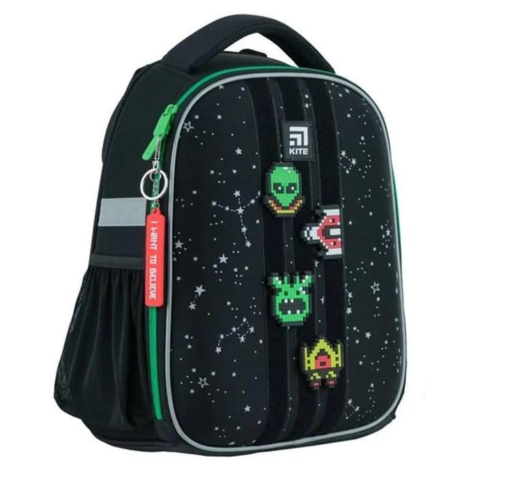 Рюкзак каркасний KITE Education UFO 35x26x13,5 см 12 л Чорний (K24-555S-7)