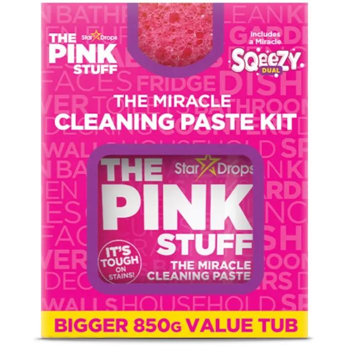 Набір для прибирання The Pink Stuff Cleaning Paste Kit Sqeezy паста 850 г/губка (823903)