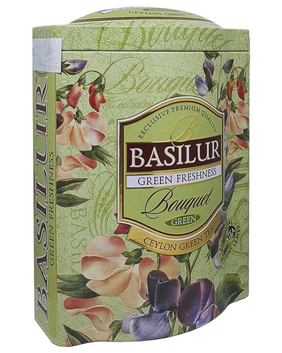 Чай зеленый Basilur Букет Зеленая свежесть 100 г (55120) - фото 3 Чай зеленый Basilur Букет Зеленая свежесть 100 г (55120) - фото 3