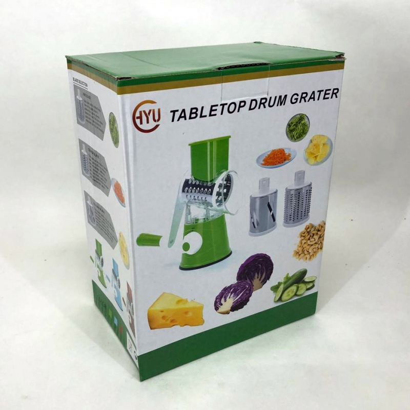 Овочерізка Tabletop Drum Grater Kitchen Master 3 насадки Red (tf5726) - фото 17 Овочерізка Tabletop Drum Grater Kitchen Master 3 насадки Red (tf5726) - фото 17
