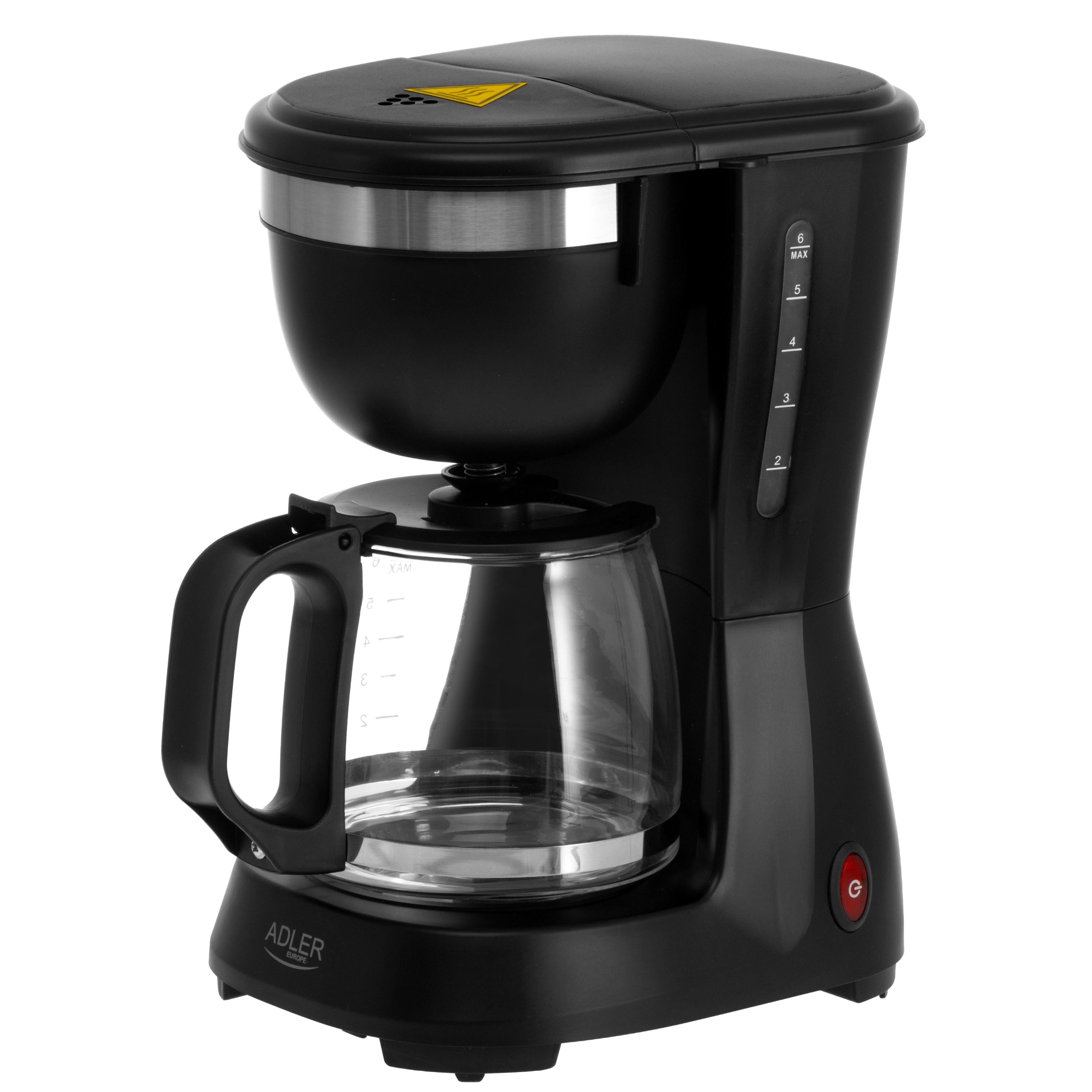 Кофеварка капельная Adler 0,6 л Black (AD 4381b) Кофеварка капельная Adler 0,6 л Black (AD 4381b)