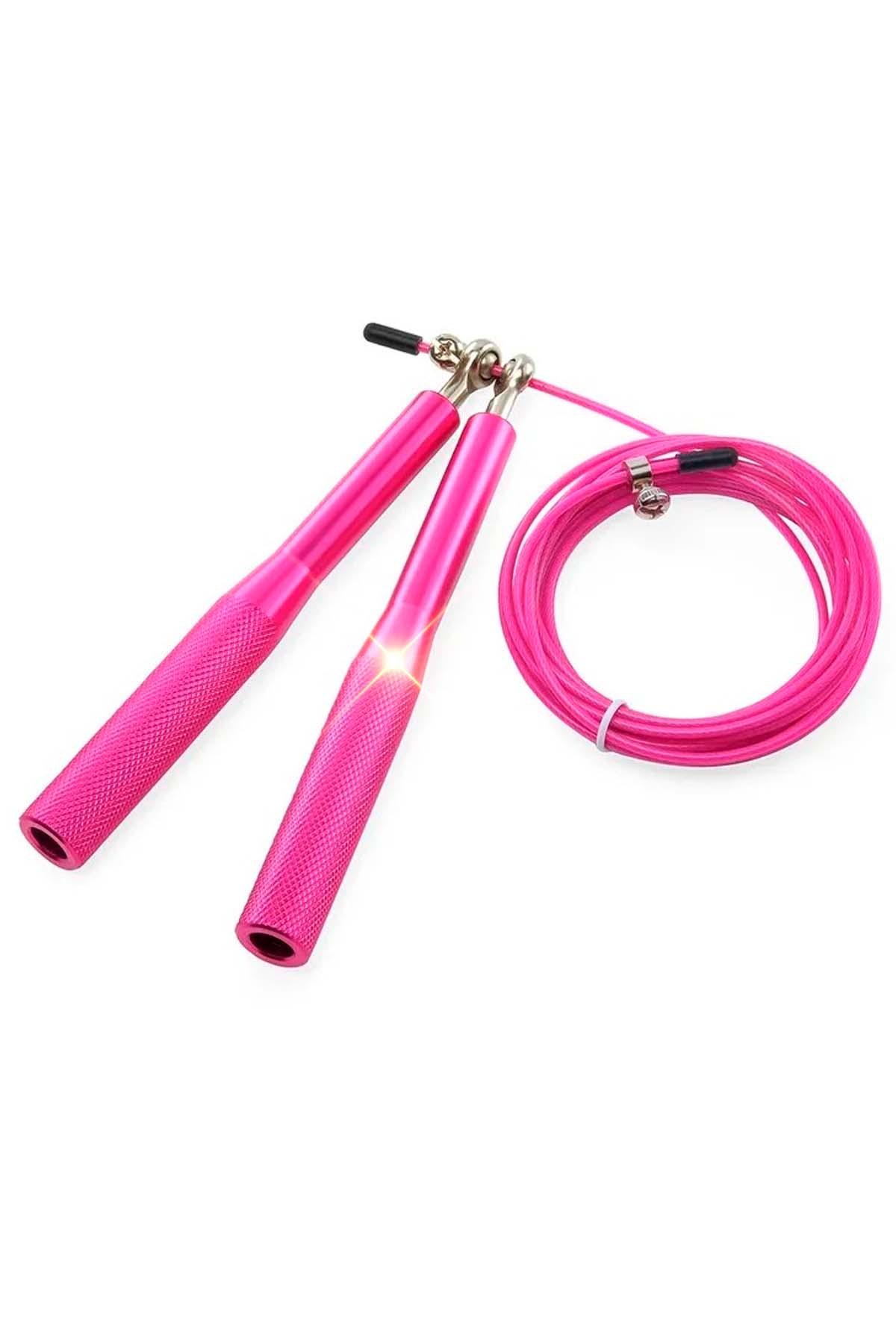 Скакалка для кросфіту SP-Sport швидкісна з підшипниками спортивна Pink