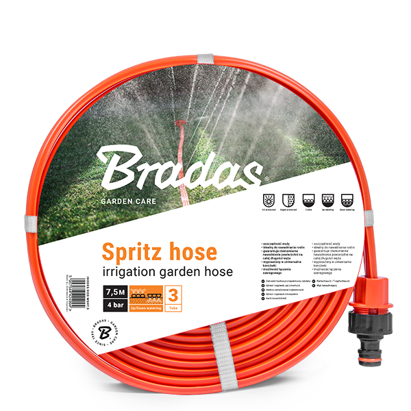 Шланг спринклерний 3-х канальний Bradas SPRITZ HOSE 7,5 м (WSH7,5) - фото 1