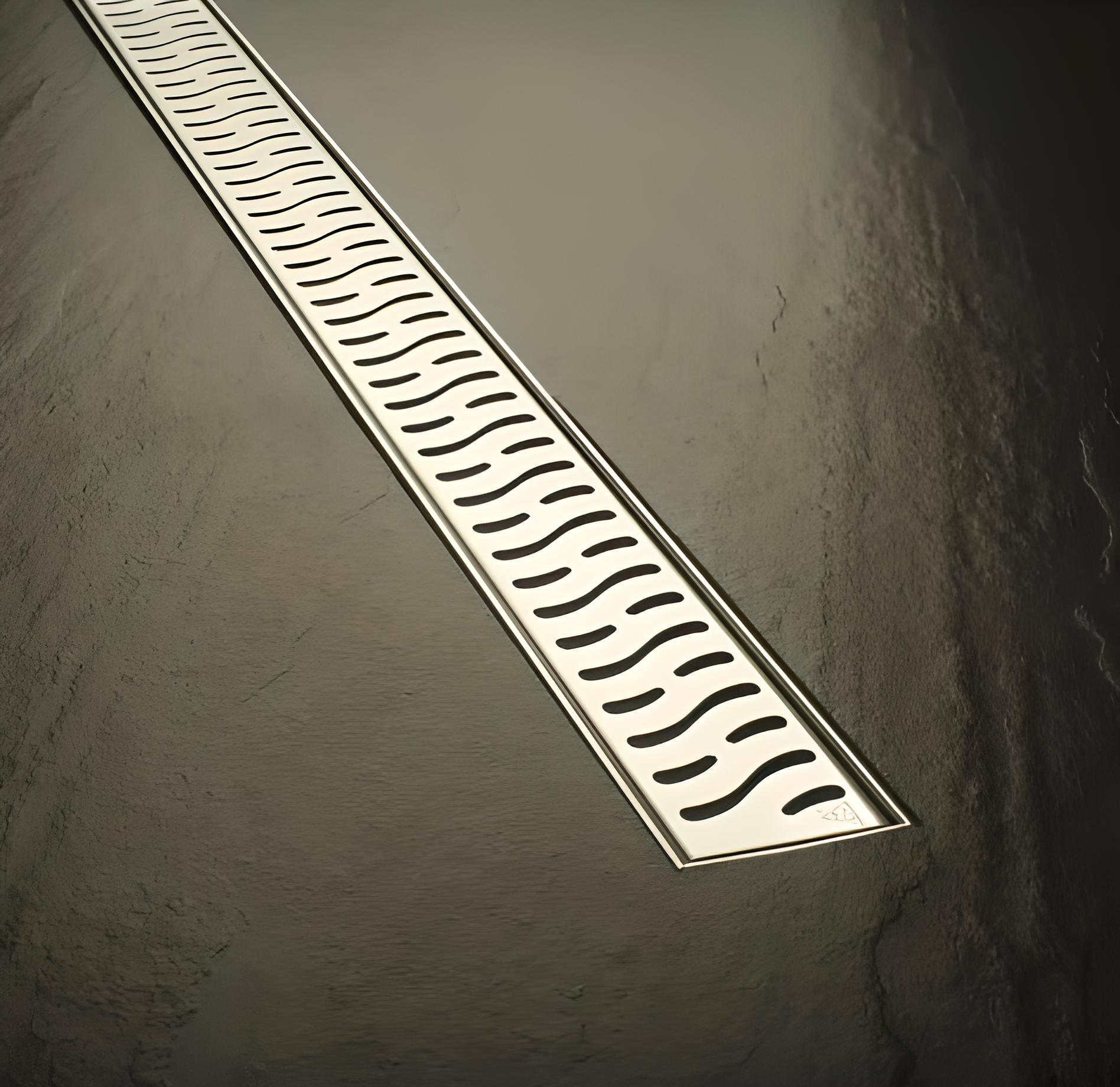 Канал душовий МСН з горизонтальним фланцем/нержавіюча кромка/решітка Гармонія/сифон DN40 65x450 мм (CH-450НN1) - фото 2