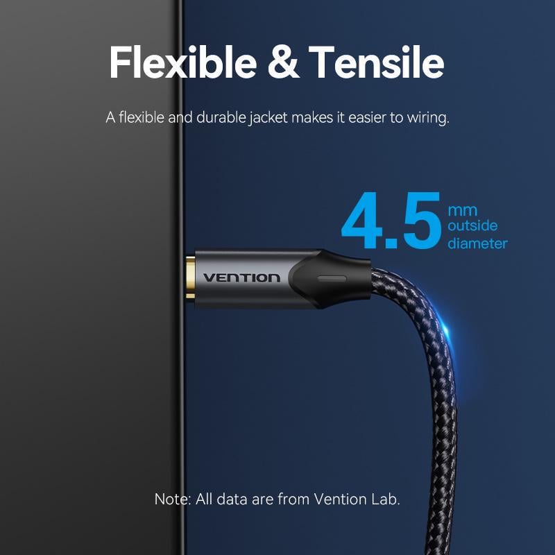 Кабель оптический Vention Toslink SPDIF Аудио нейлоновое оплетение 2 м Черный (BAVBH) - фото 12 Кабель оптический Vention Toslink SPDIF Аудио нейлоновое оплетение 2 м Черный (BAVBH) - фото 12