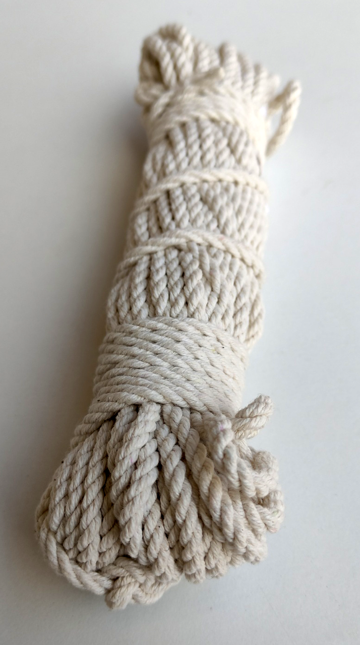 Веревка витая хлопчатобумажная 5,0 мм х 100 м (0682) - фото 2