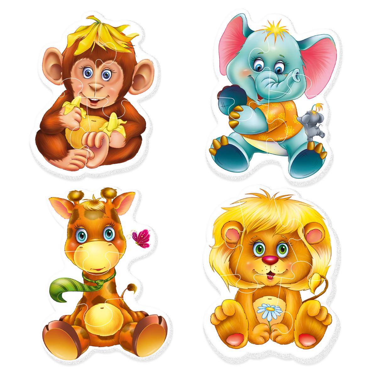 Пазли бебі Vladi Toys Пухнастий зоопарк (VT1106-80) - фото 2