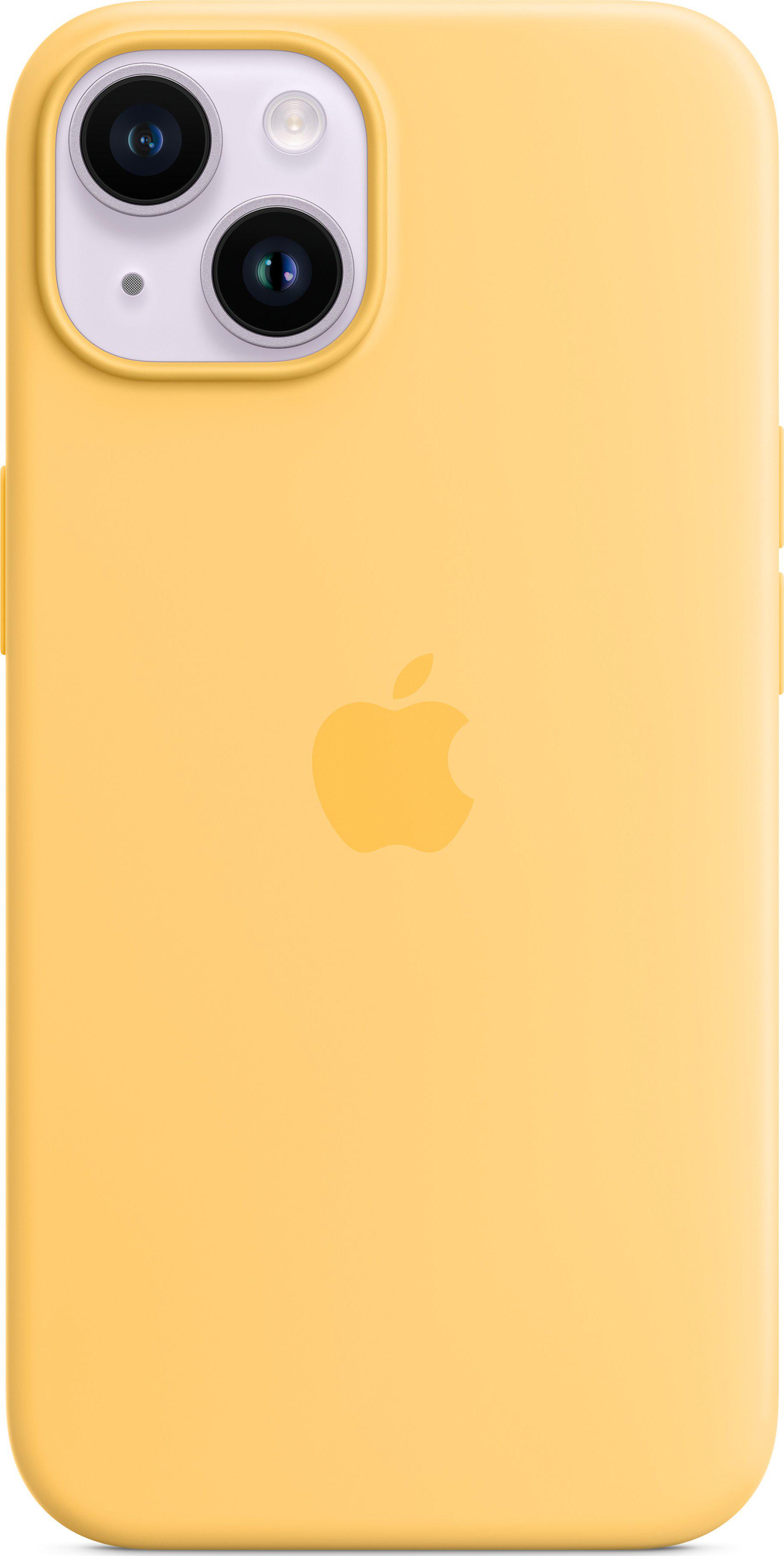 Чехол противоударный силиконовый Silicone Case MPT23ZE/A MagSafe () для Apple Iphone 14 (6.1") Sunglow - фото 6