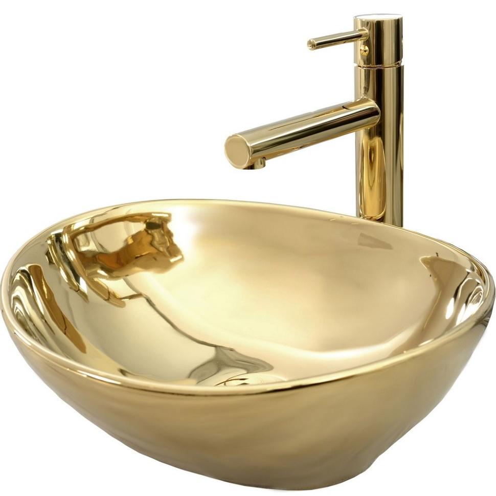 Умивальник Rea Sofia 34,5x41 см Gold (REA-U9015) Умивальник Rea Sofia 34,5x41 см Gold (REA-U9015)