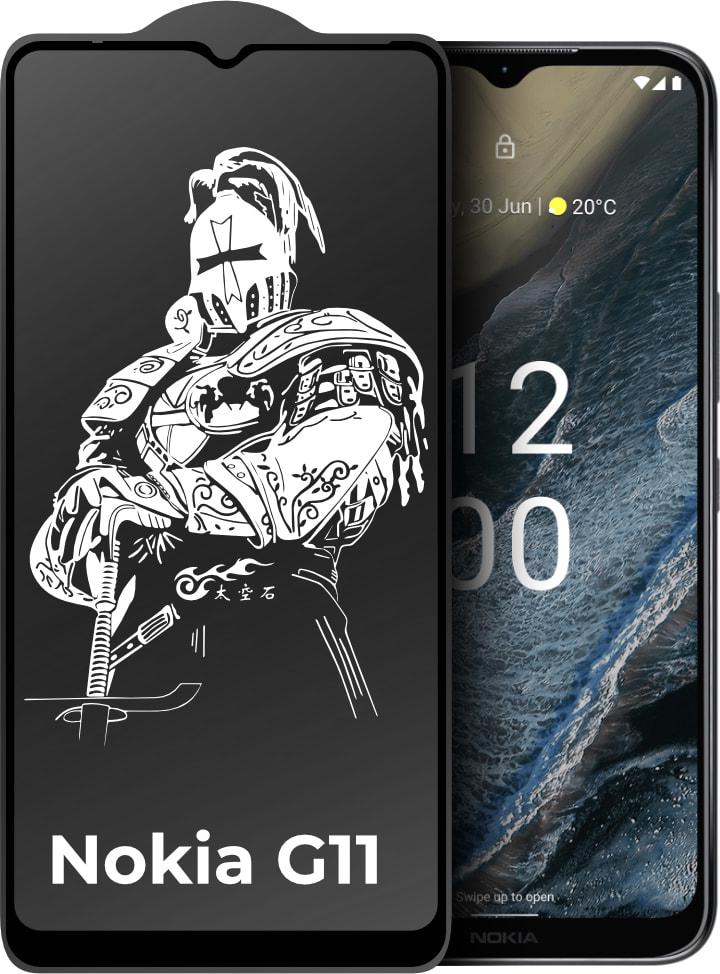 Скло захисне King Fire Nokia G11 Full Glue Black (31213)