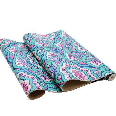 Коврик для фитнеса и йоги GPVC-6D2 с рисунком PVC 6 мм (2208227104)