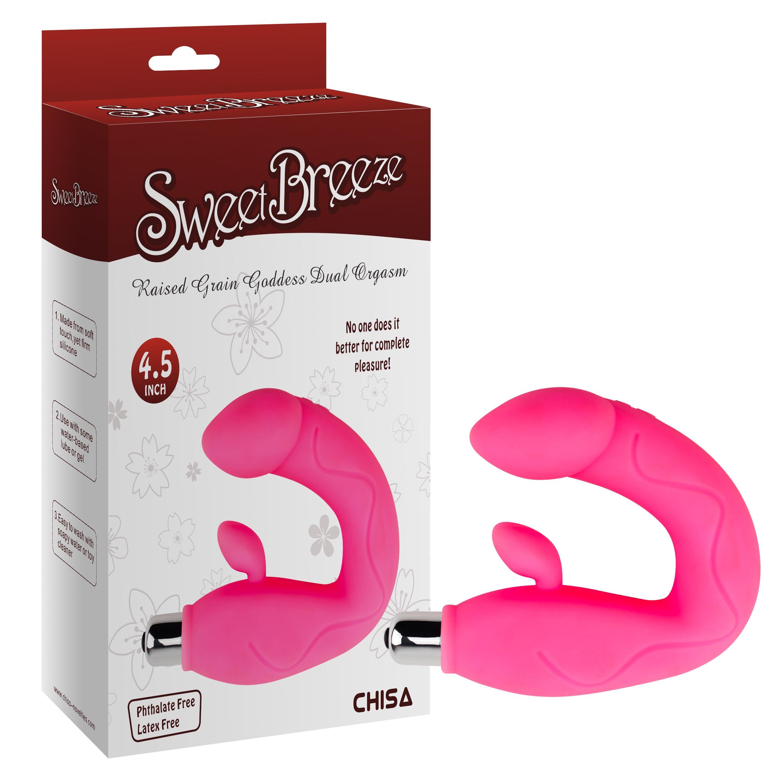 Вибратор двойной стимуляции Chisa Sweet Breeze для точки G и клитора Розовый (31166/CN-160773116)