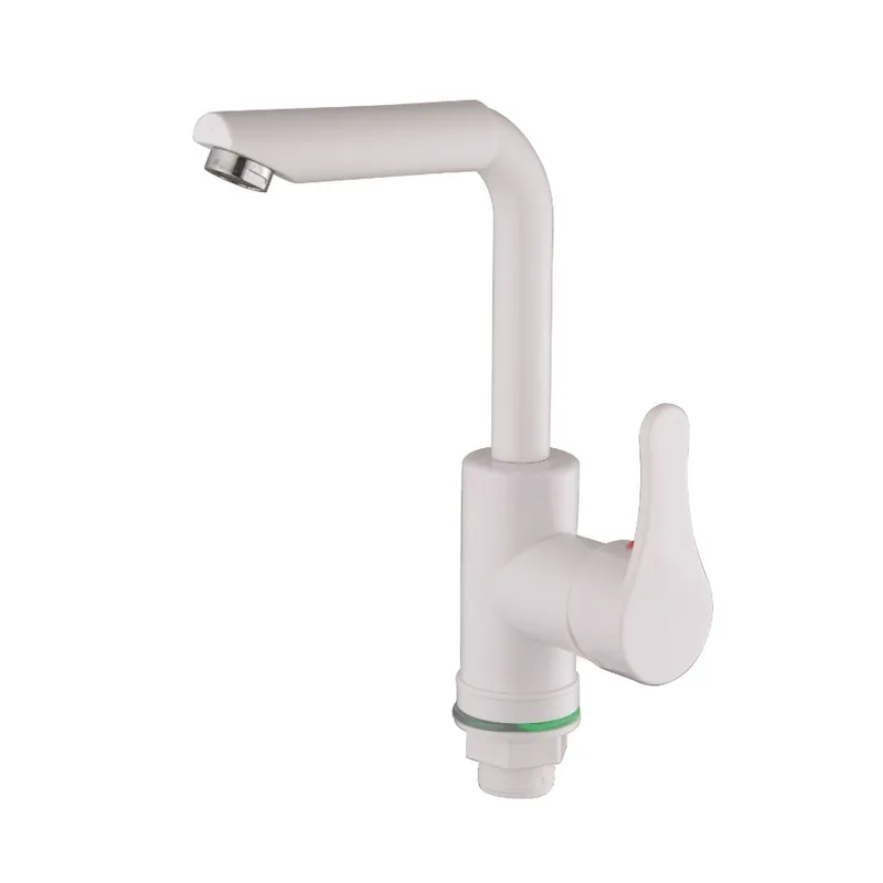 Смеситель для умывальника PLAMIX Diego-001-G без подвода White (PM0656)