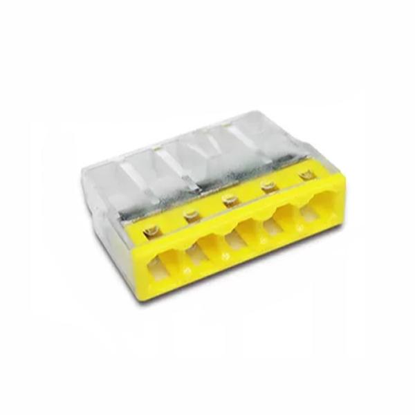 Клемма соединительная Tactix 0,5-2,5 мм2 24А 1-4 одинарная 16,3х21,9х5,7 мм Желтый (EU415)