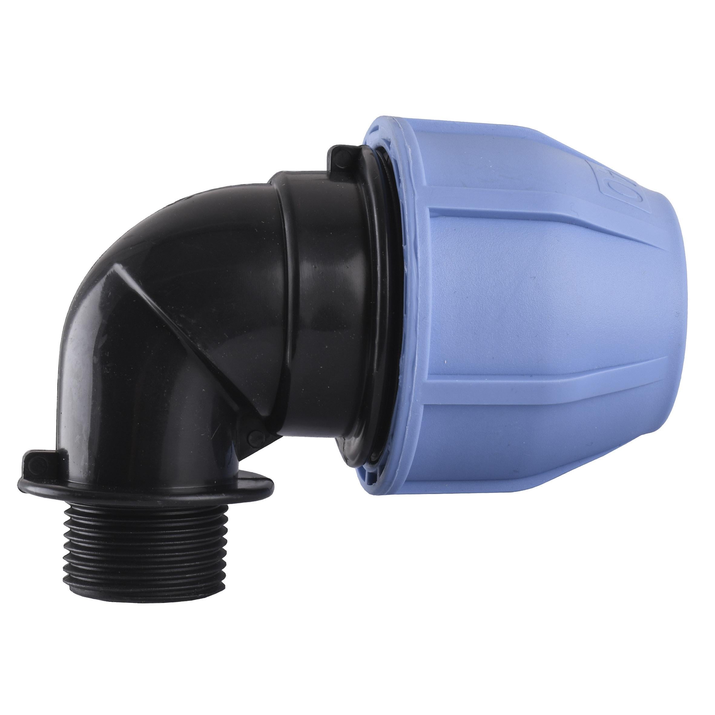 Колено ПНД Vsplast 40 мм x 1" ЗР 4003 (000005612)