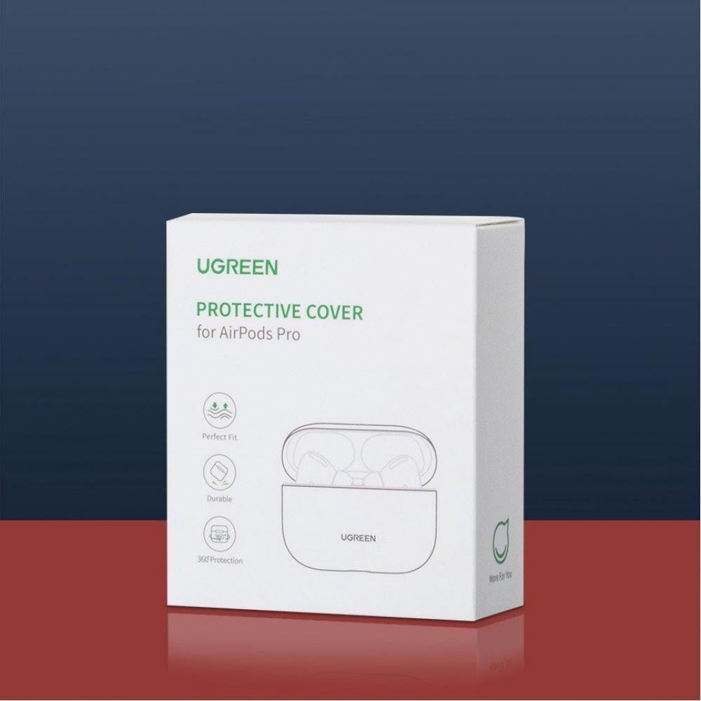 Чехол для наушников Ugreen Silica Gel для Apple Airpods Pro Красный - фото 5