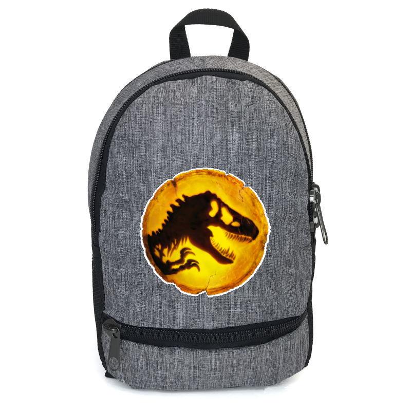 Школьный рюкзак Cappuccino Toys Jurassic World-005 с принтом Парк Юрского периода 12,5 л Серый (1391165818)