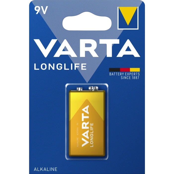 Батарейка Varta LONGLIFE BLI 1 ALKALINE 6LR61 (2983438916)