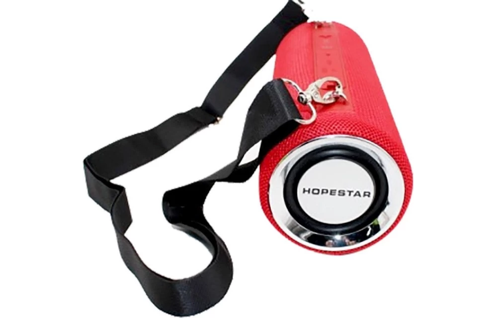 Колонка беспроводная портативная HOPESTAR H39 Bluetooth Bluetooth Red (373814) - фото 2