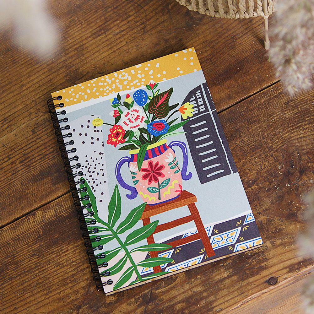 Блокнот Sketchbook Ваза з квітами прямокутний (sp7-587688754)
