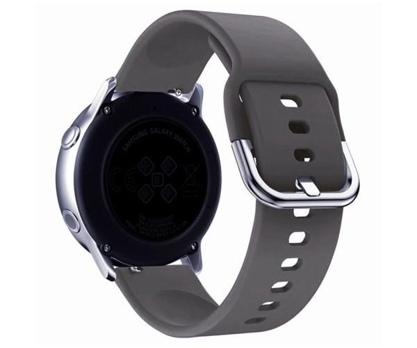 Ремешок Silicone Design для Samsung/Amazfit/Huawei Lavander 20 мм Grey