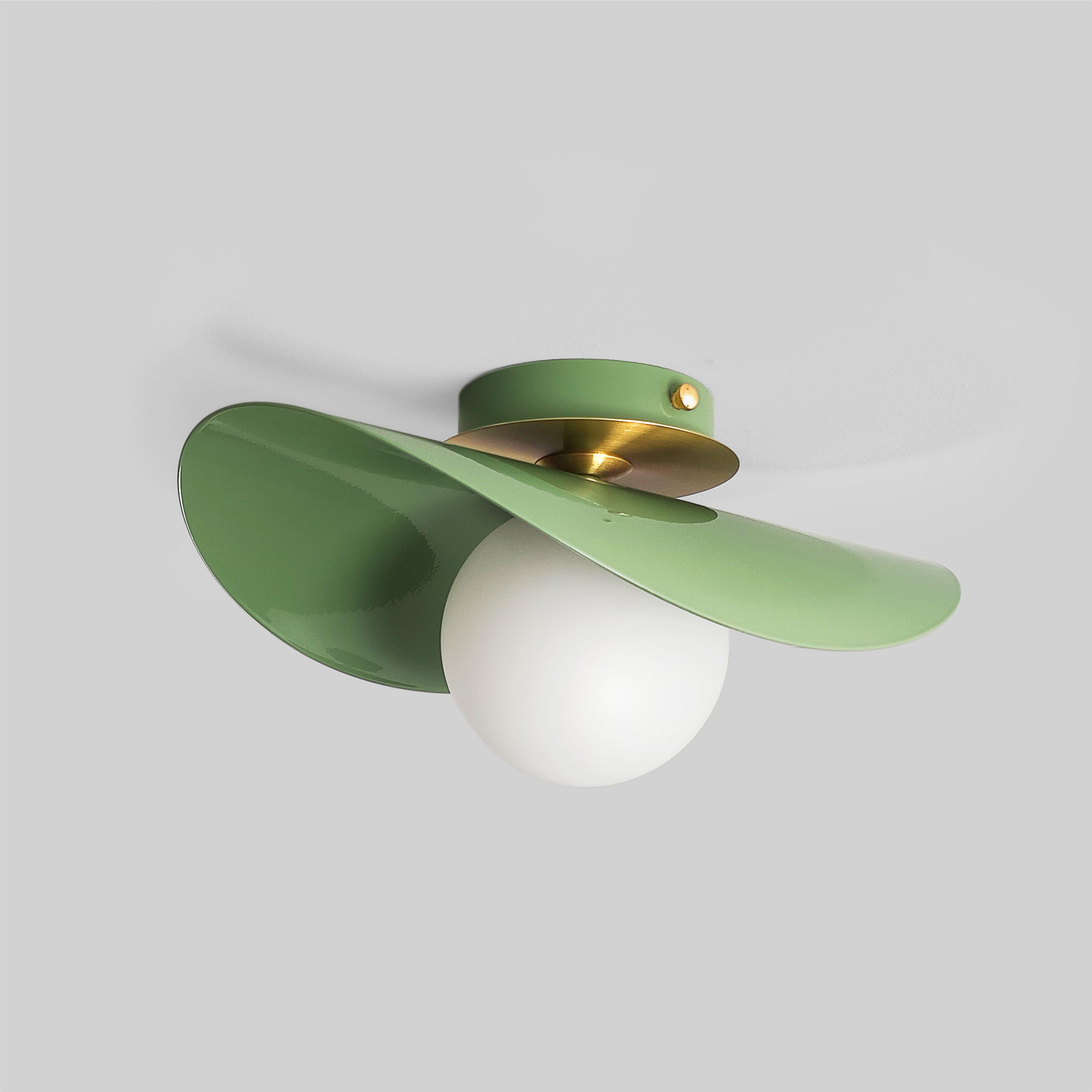 Потолочный светильник Gaff Design с деталями из латуни Зеленый (BRASSGR)