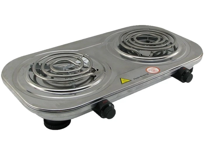 Настільна плита Rainberg RB-008 на 2 поверхні спіральна 2 регулятори (ВС000372)