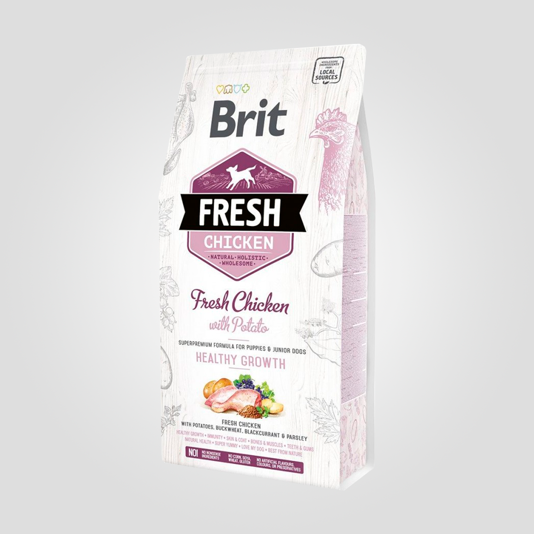 Корм сухий Brit Fresh Puppy для цуценят усіх порід з куркою та картоплею 2,5 кг (20504346)