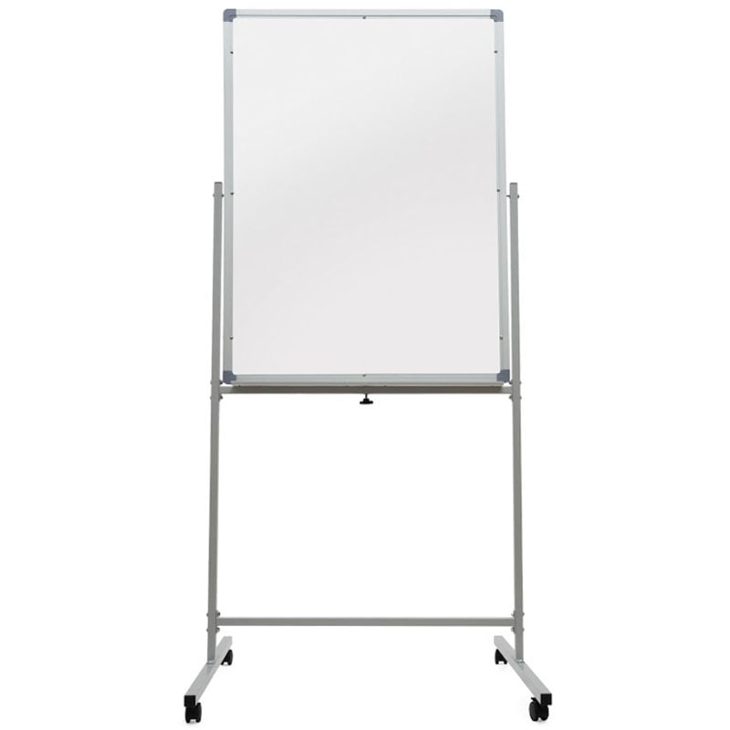 Флипчарт Sector KM-07510 комби мел-маркер 75х100 см двухсторонний оборотный/колесики/металл (tf173)