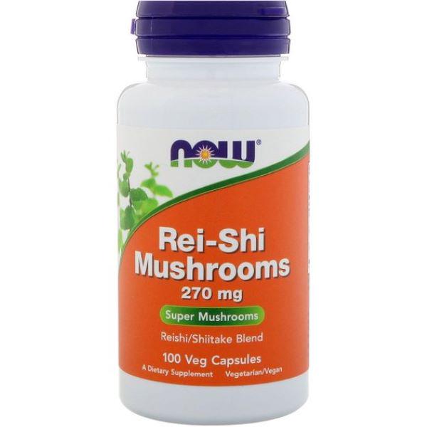 Грибы рейши Now Rei-Shi Mushrooms 270 mg 100 capsules