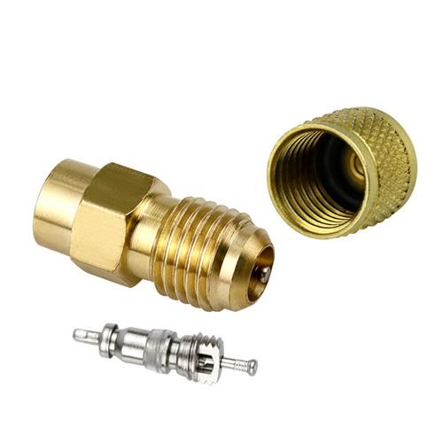 Фтористий перехідник з голчастим клапаном типу Шредер латунь 30 мм (927190) - фото 4