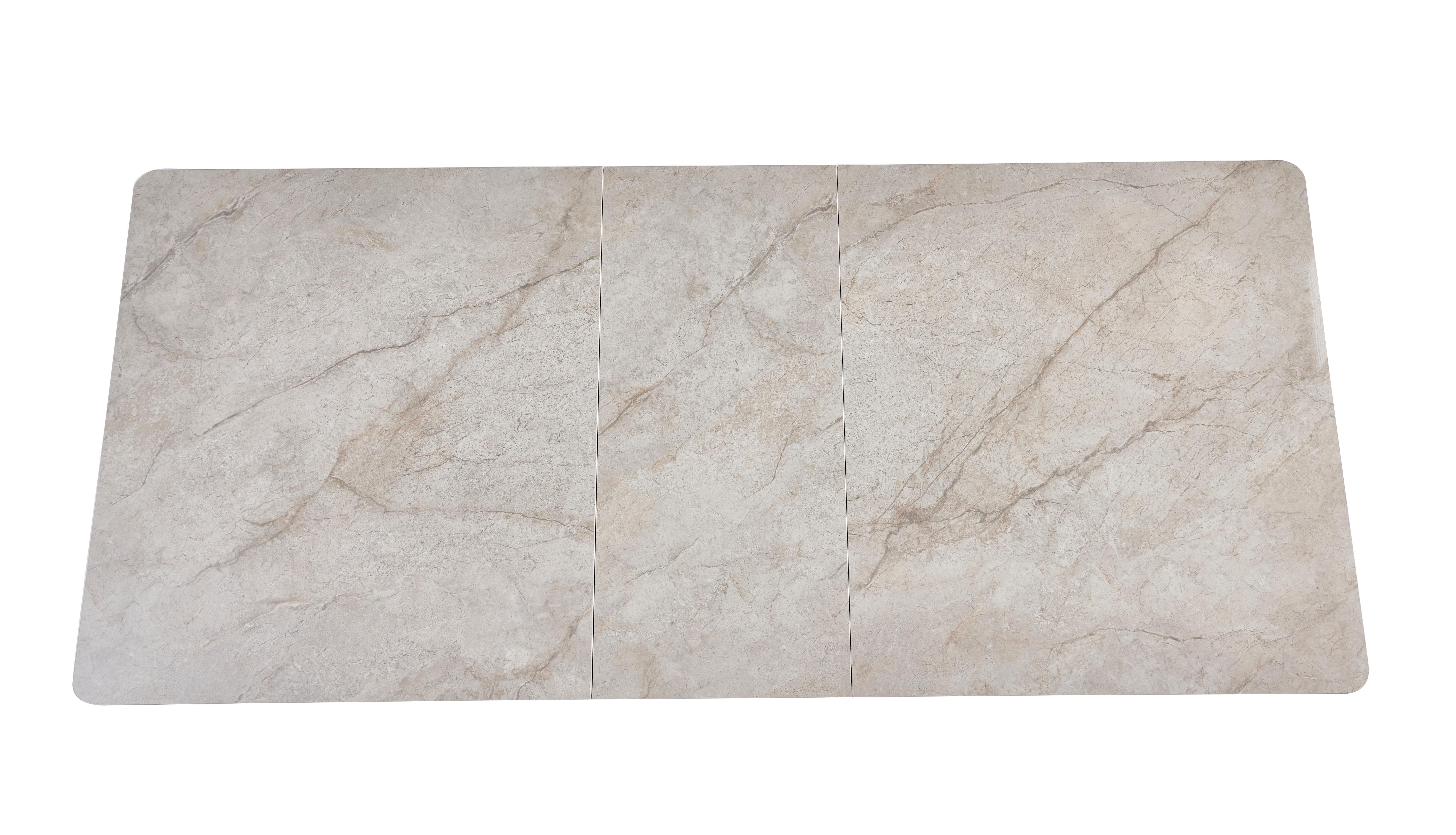 Стол обеденный раздвижной Vetro Mebel 1600-2000x900x760 мм Мистик грей/Капучино (TМ-125) - фото 5