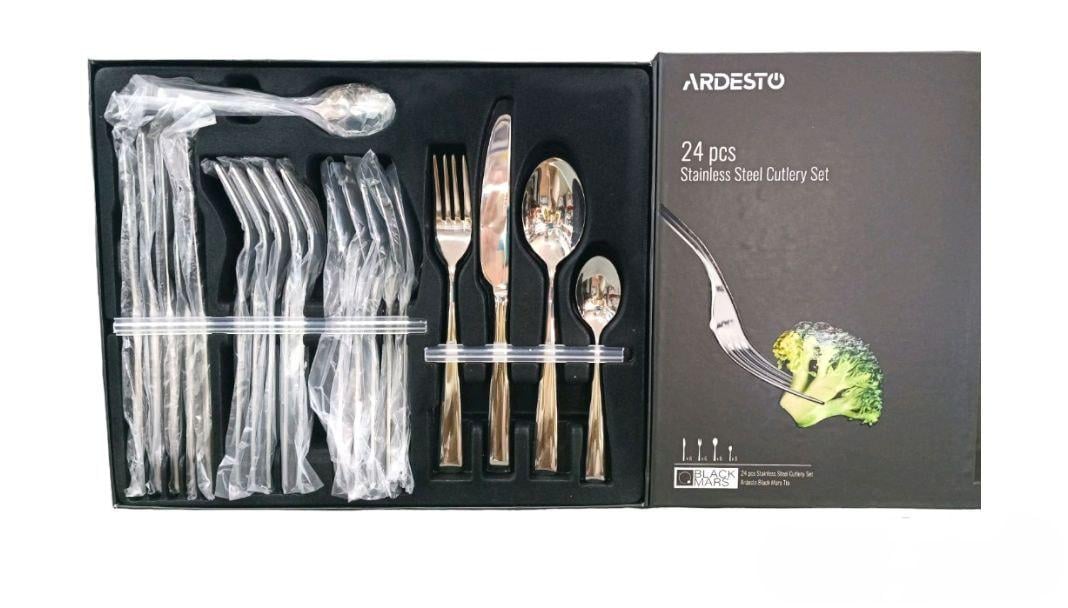 Столовий набір Ardesto 0724TS на 6 персон 24 пр. (14904805)