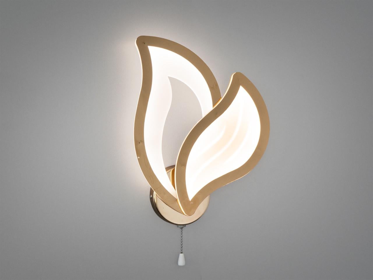 Бра світлодіодне для спальні 17W 9033/1G Золотий (2972560185) Бра світлодіодне для спальні 17W 9033/1G Золотий (2972560185)