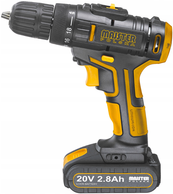 Шуруповерт Majster Polska 20V аккумуляторный 2 батареи 2,8А (MP0427U)