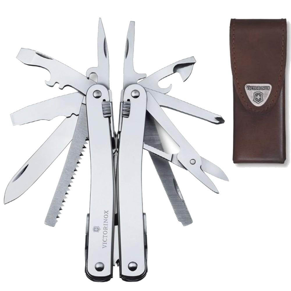 Мультитул Victorinox SwissTool Spirit в шкіряному чохлі (3.0224.L)