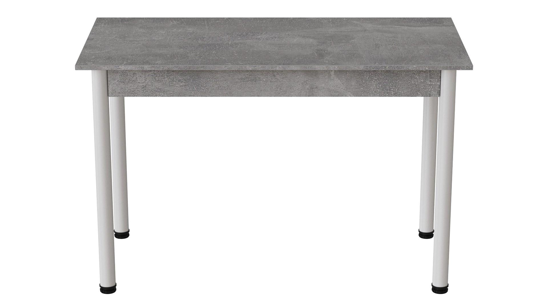 Стол кухонный Ferrum-decor Бенита ДСП 16 мм 75x120x60 см Белый/Бетон (FRD-105564)