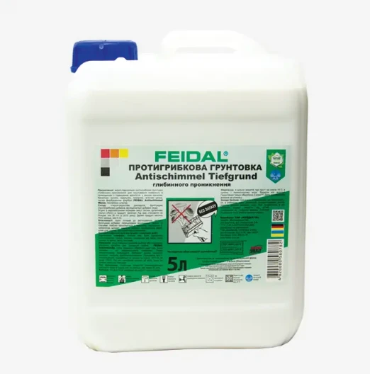 Грунтовка протигрибкова Feidal Antischimmel-Tiefgrund 5 л (2028273648)