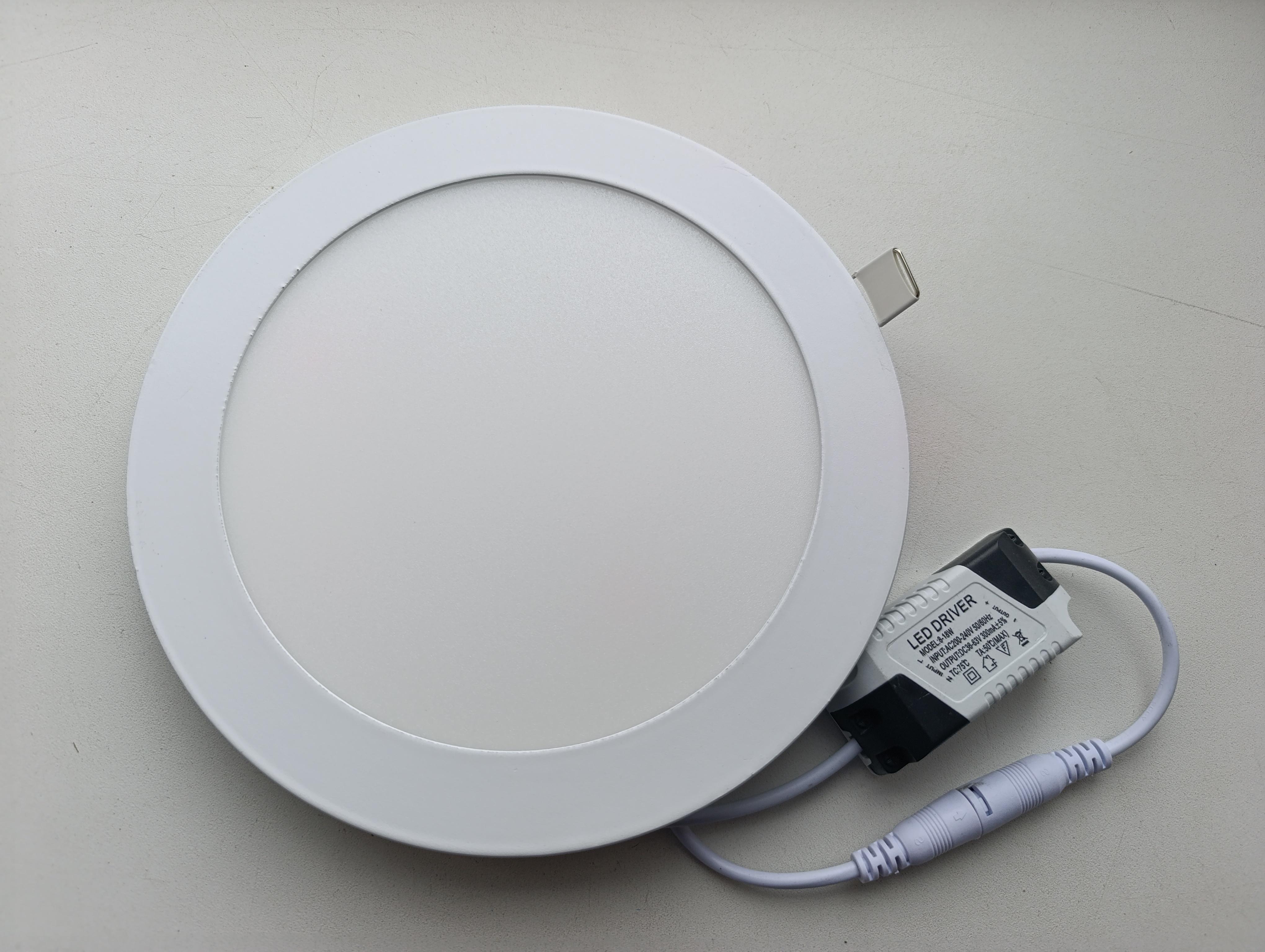 Светильник светодиодный круглый 15 Вт 3000к Желтый (100881)