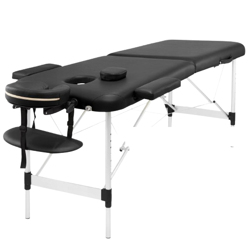 Масажний стіл складний 4fizjo Massage Table Alu W60 Black (P-5907739318374)