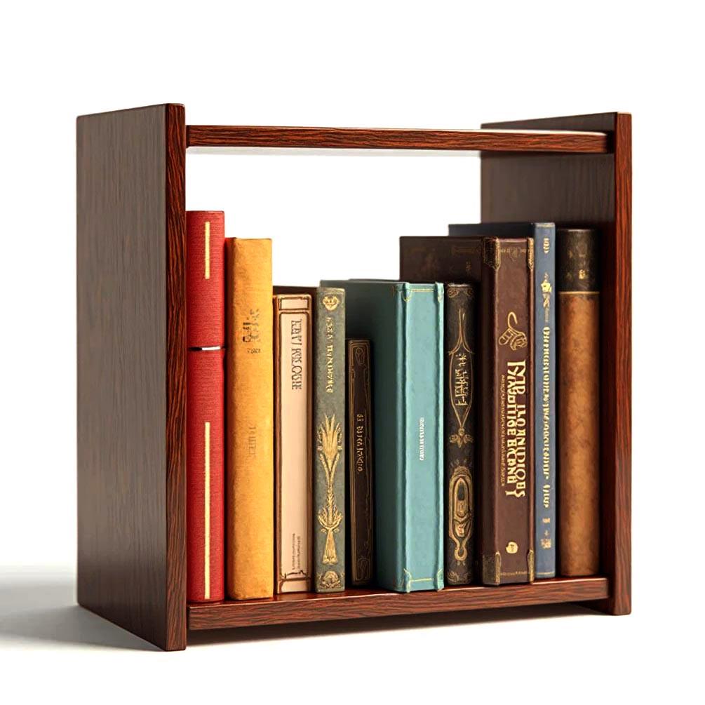 Полиця книжкова настільна з дерева Пампелін Терракот (КПА-013232) Полиця книжкова настільна з дерева Пампелін Терракот (КПА-013232)