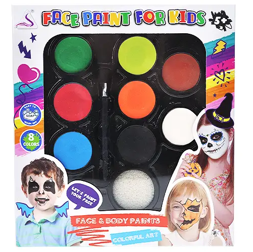 Набор для боди-арта/аквагрима детский Face Paint For Kids 8 цветов (32521392)