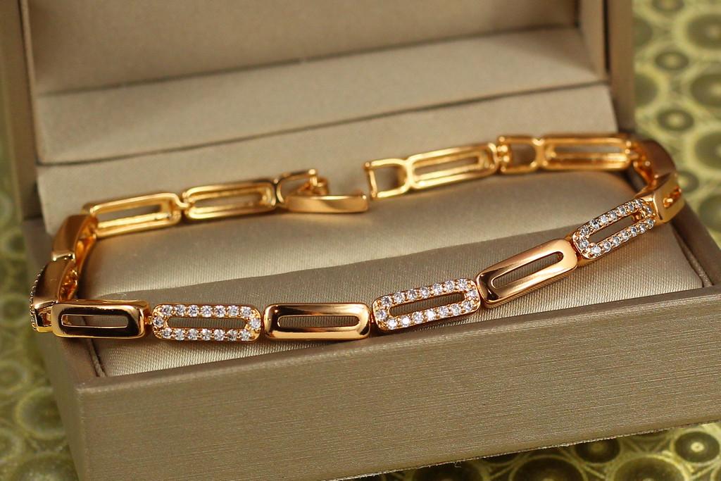 Браслет Xuping Jewelry Испания 17 см х 4 мм Золотистый