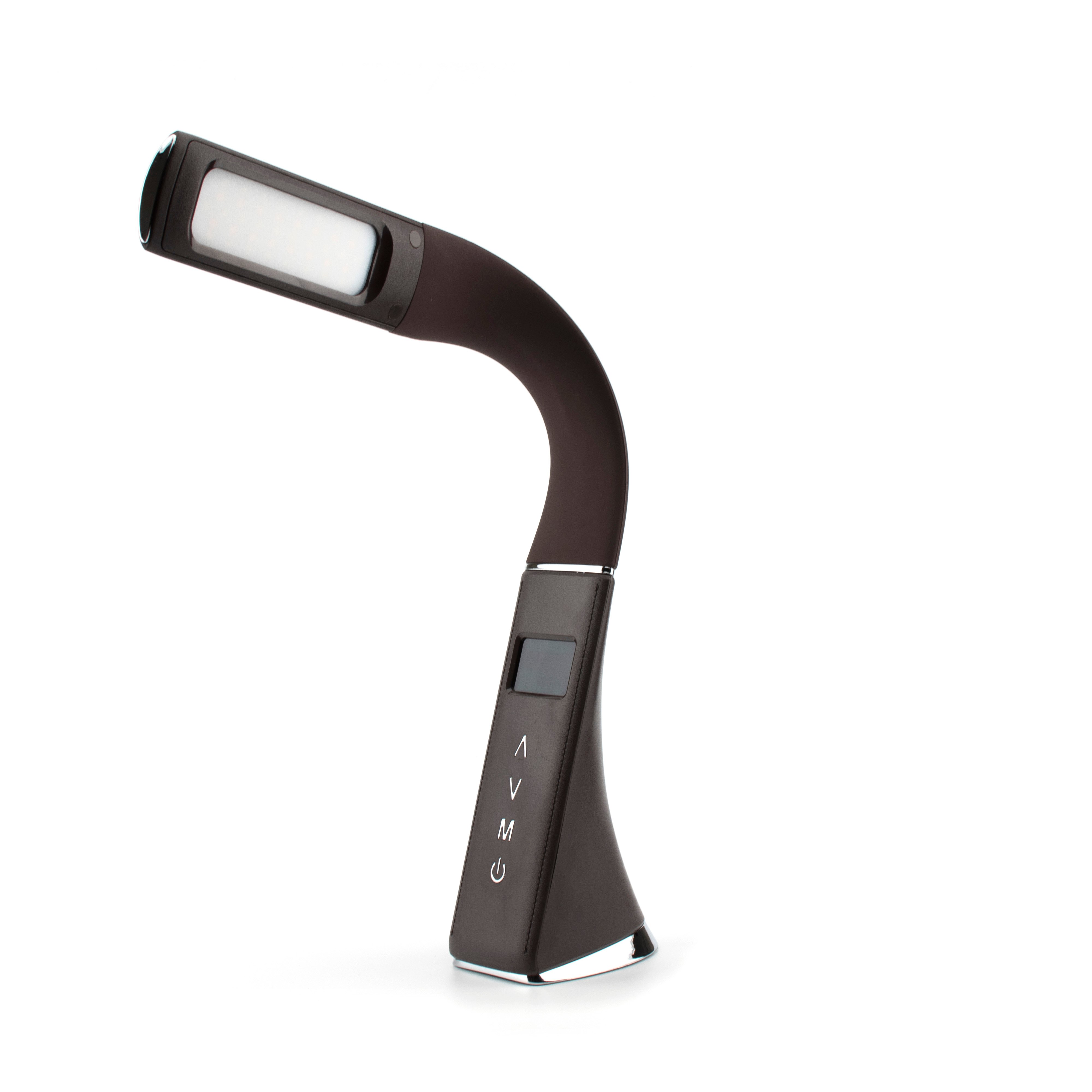 Настольная лампа Lightrich H19 с дисплеем, Brown - фото 7